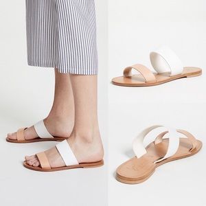 Joie a la Plage Sable 2 Tone Slide Sandal Leather